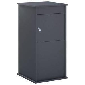 vidaXL Postilaatikko Antrasiitti 50 x 52 x 100 cm Ter&auml;s