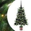 vidaXL Joulukuusi 150 LED-valoilla jalustalla Vihre&auml; 65 cm PE