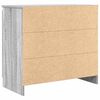 vidaXL Senkki laatikolla harmaa sonoma 71x35x65 cm tekninen puu