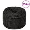 vidaXL Ty&ouml;k&ouml;ysi musta 14 mm 250 mm polypropeeni