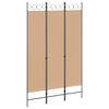 vidaXL 3-paneelinen huoneen jakaja Beige 120 x 200 cm Kangas
