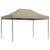 vidaXL Taitettava pop-up juhlateltta taupe 410x279x315 cm