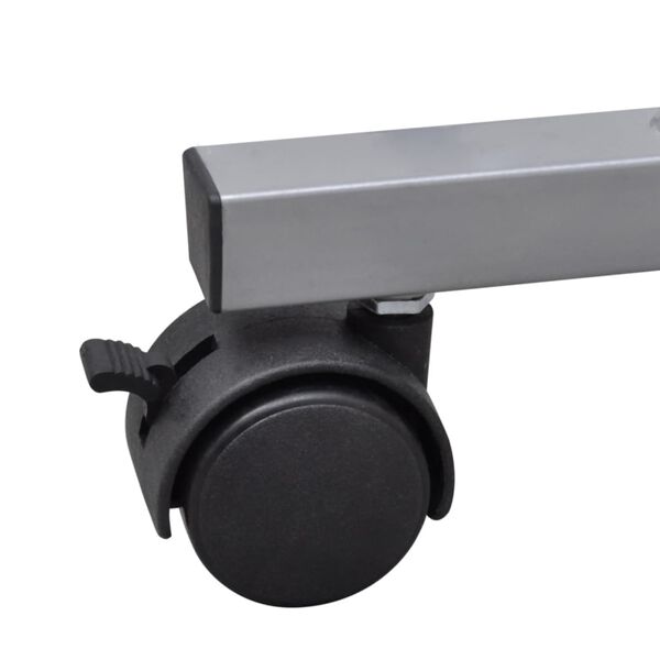 vidaXL Ruskea Tietokonep&ouml;yt&auml; Ulosvedett&auml;v&auml;ll&auml; N&auml;pp&auml;intasolla