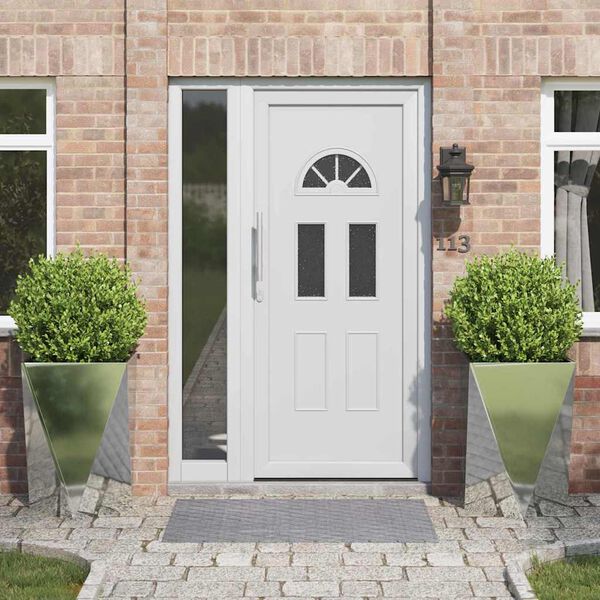 vidaXL Kukkalaatikko 2 pcs Hopea 50 x 50 x 75 cm Galvanoitu ter&auml;s