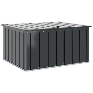 vidaXL Puutarhan s&auml;ilytyslaatikko Musta 101 x 82 x 50 cm Ter&auml;s