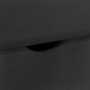 vidaXL Rullaava kaappi Musta 100 x 39 x 65,5 cm Massiivinen m&auml;nty