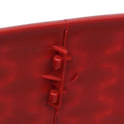 vidaXL Joulukuusen helma punainen Ø54x19,5 cm