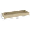 vidaXL Loggia sein&auml;hyllyt 2 kpl tammi 40x15x4 cm MDF