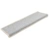 vidaXL Portaiden matot 15 kpl 65x21x4 cm hopeanv&auml;rinen suorakaiteen muotoinen reuna
