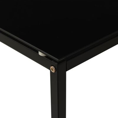 vidaXL Sivupöytä musta 40x40x60 cm karkaistu lasi