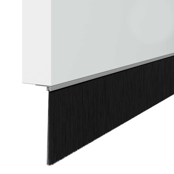 vidaXL Kierteellinen oven harjasulku 2 pcs Hopea 100 cm Alumiiniseos