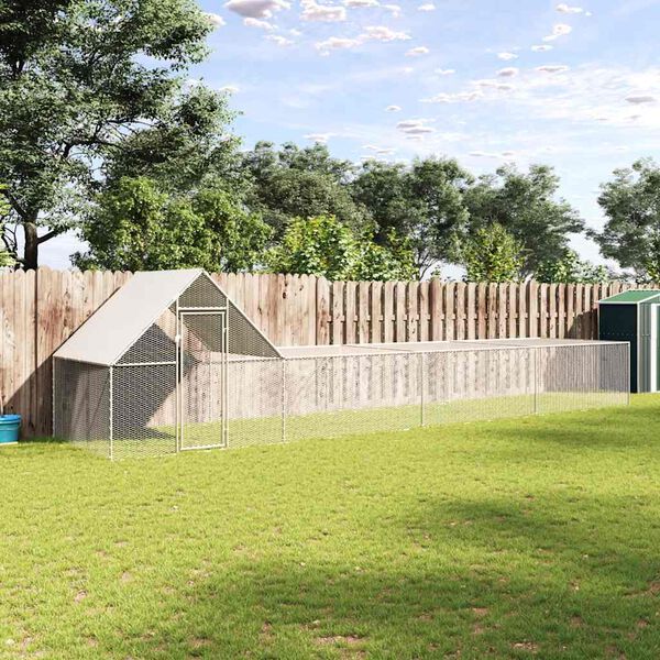 vidaXL Kanah&auml;kki 8x2x2 m galvanoitu ter&auml;s