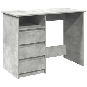 vidaXL Ty&ouml;p&ouml;yt&auml; betoninharmaa 102x50x75 cm tekninen puu