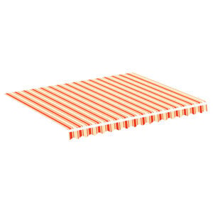 vidaXL Vaihtokangas markiisiin keltainen ja oranssi 280x245 cm polyesteri