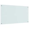 vidaXL Keitti&ouml;n suojapaneeli Valkoinen 110 x 60 cm karkaistu lasi