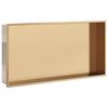 vidaXL Suihkuhylly harjattu kulta 62x32x9 cm ruostumaton ter&auml;s