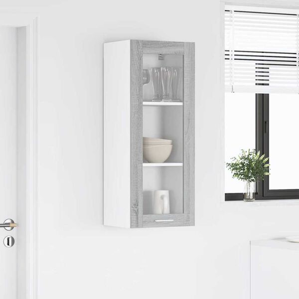 vidaXL Henkarikaappi Harmaa Sonoma 40 x 31 x 100 cm Tekninen puu