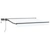 vidaXL Manuaalinen markiisin runko LED-valoilla 3,5 x 2,5 m