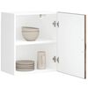 vidaXL Keitti&ouml;n sein&auml;kaappi Lucca savutammi tekninen puu