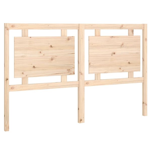 vidaXL Sängynpääty 155,5x4x100 cm täysi mänty