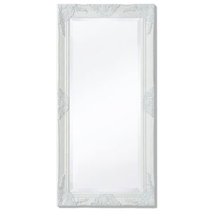 vidaXL Sein&auml;peili Barokkityylinen 100x50 cm Valkoinen