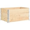 vidaXL Kuormalavan reunukset 3 kpl 80x120 cm t&auml;ysi m&auml;nty