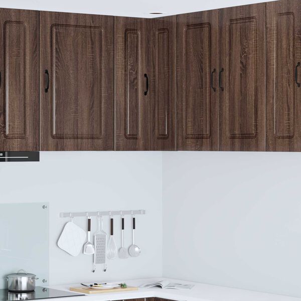 vidaXL Keittiön seinäkaappi Ruskea tammi 57 x 57 x 80 cm Tekninen puu