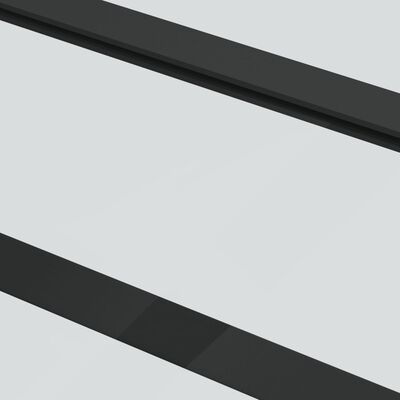 vidaXL Liukuovi ESG-lasi ja alumiini 76x205 cm musta