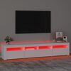 vidaXL TV-taso LED-valoilla musta 210x35x40 cm