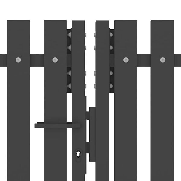 vidaXL Puutarhan aitaportti ter&auml;s 400x125 cm antrasiitti