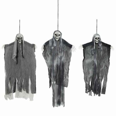 Riippuvat Halloween-aaveet 3 kpl musta 66 x 110 cm
