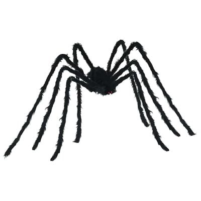 Halloween-hämähäkkikoriste verkoilla 2 kpl musta ja valkoinen 200 cm