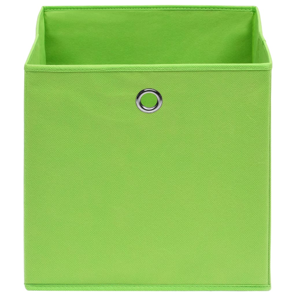 vidaXL Säilytyslaatikot 10 kpl vihreä 32x32x32 cm kangas