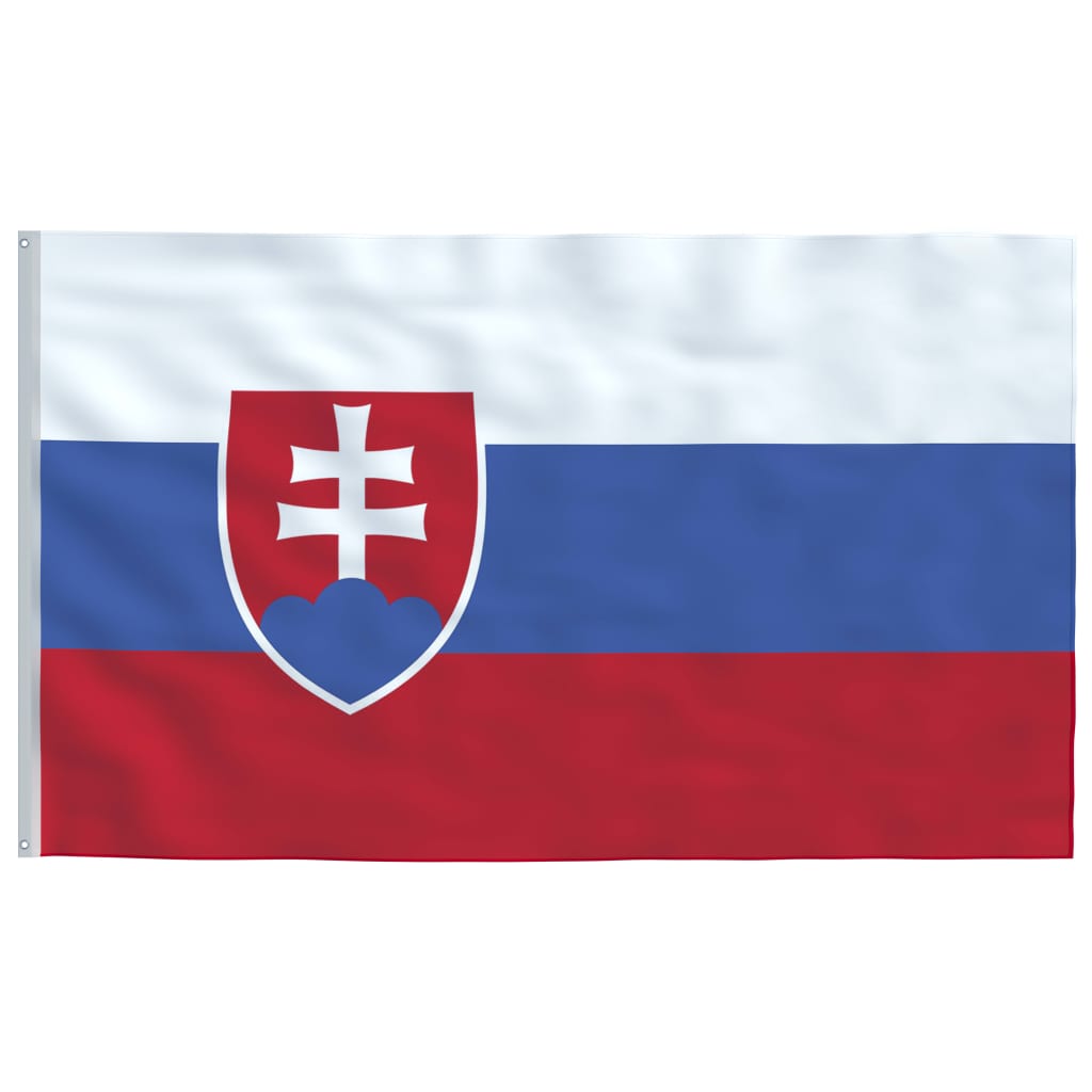 vidaXL Slovakian lippu ja tanko alumiini 6,2 m