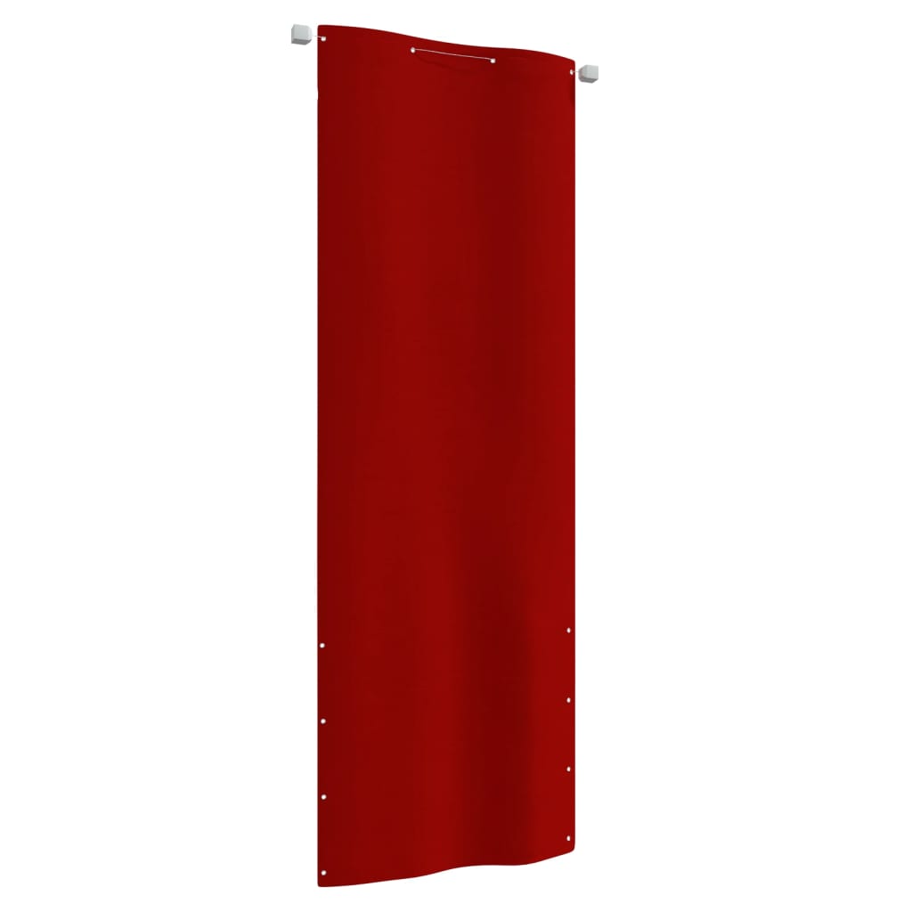 vidaXL Parvekkeen suoja punainen 80x240 cm Oxford kangas