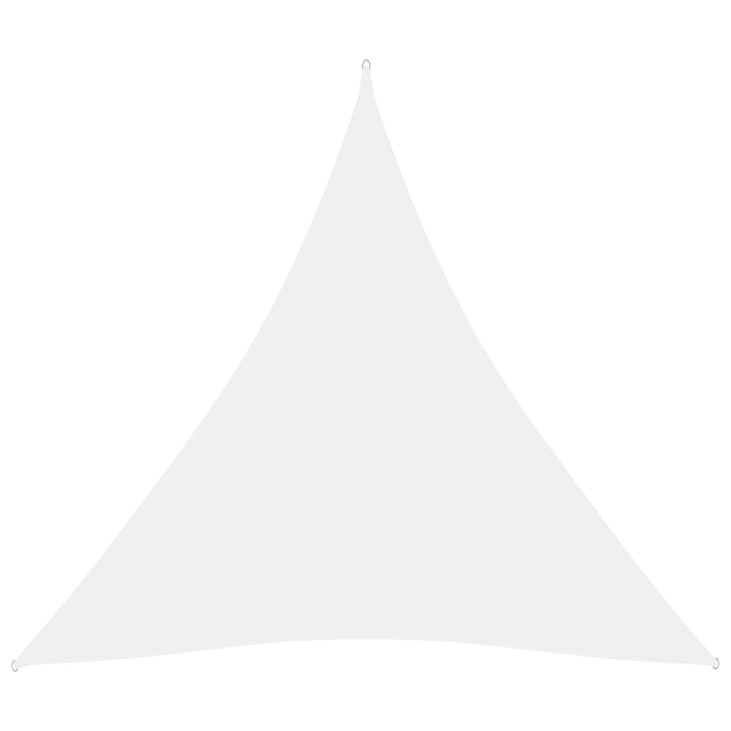 vidaXL Aurinkopurje Oxford-kangas kolmio 3,6x3,6x3,6 m valkoinen