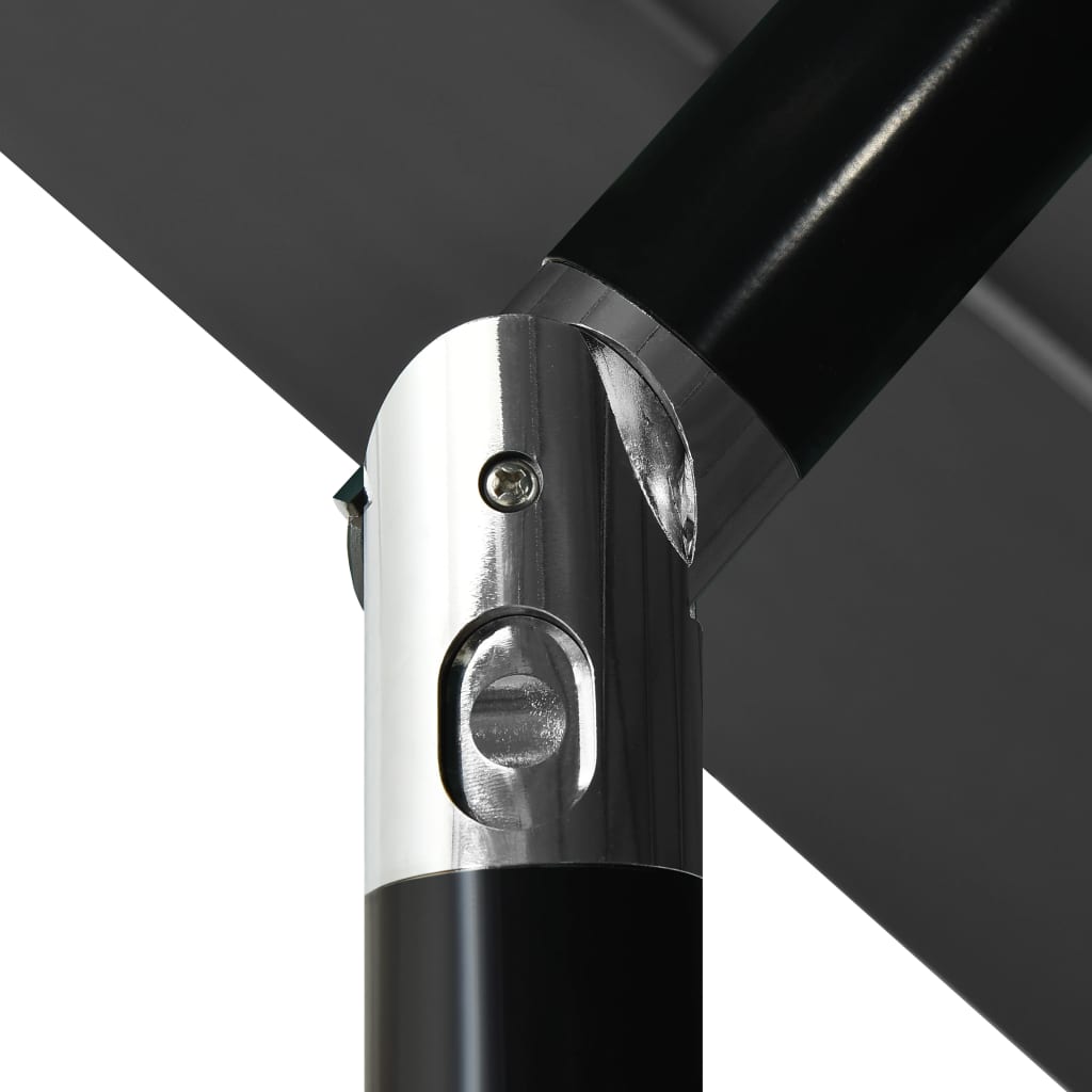 vidaXL 3-tasoinen aurinkovarjo alumiinitanko antrasiitti 3,5 m