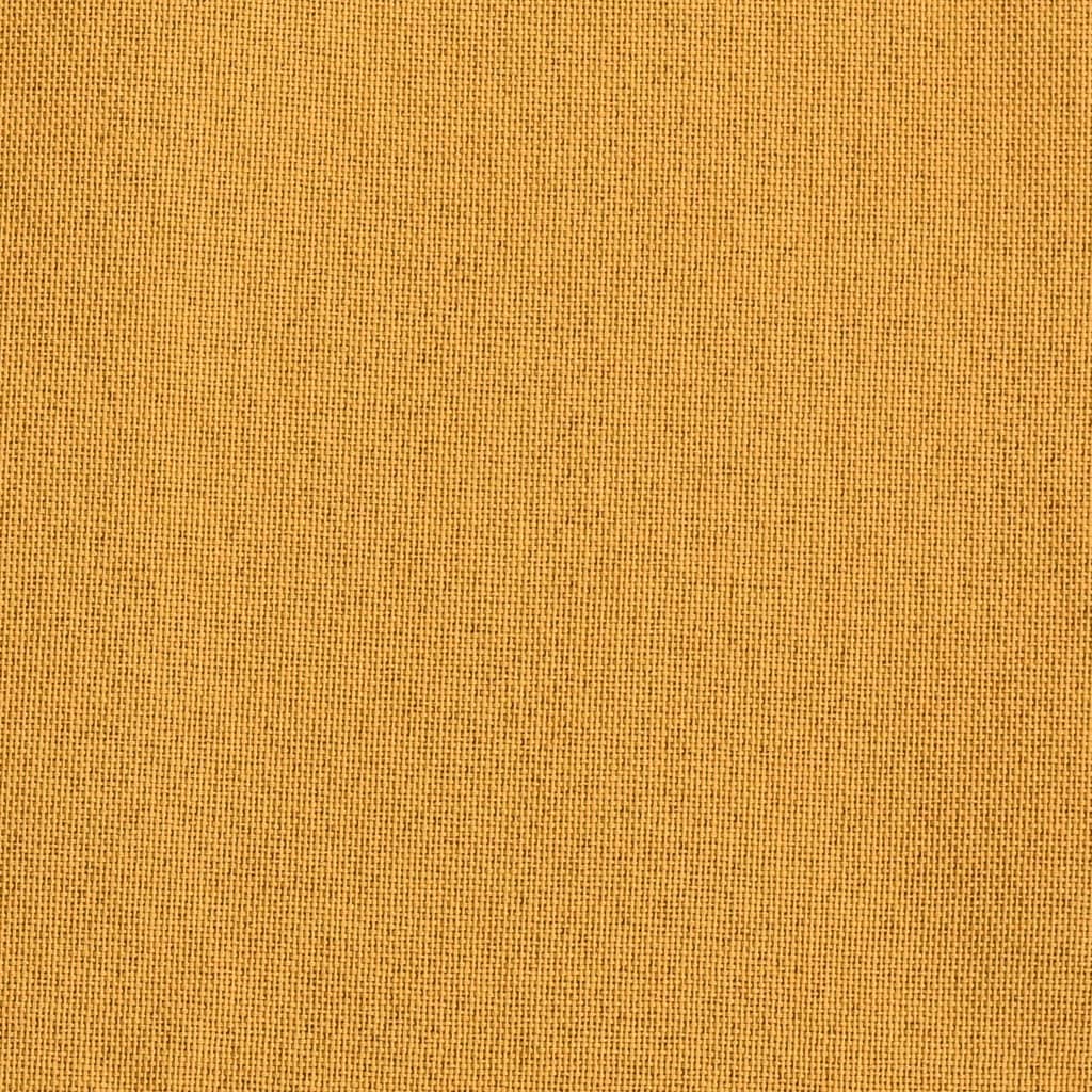 vidaXL Pellavamainen pimennysverho koukuilla keltainen 290x245 cm