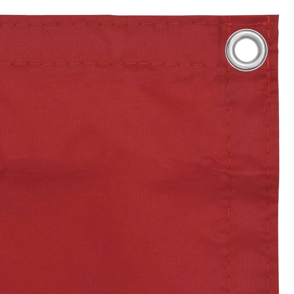 vidaXL Parvekkeen suoja punainen 75x300 cm Oxford kangas