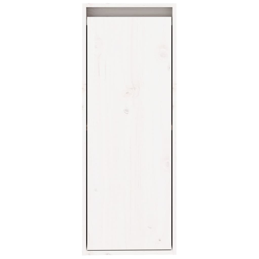 vidaXL Seinäkaappi valkoinen 30x30x80 cm täysi mänty