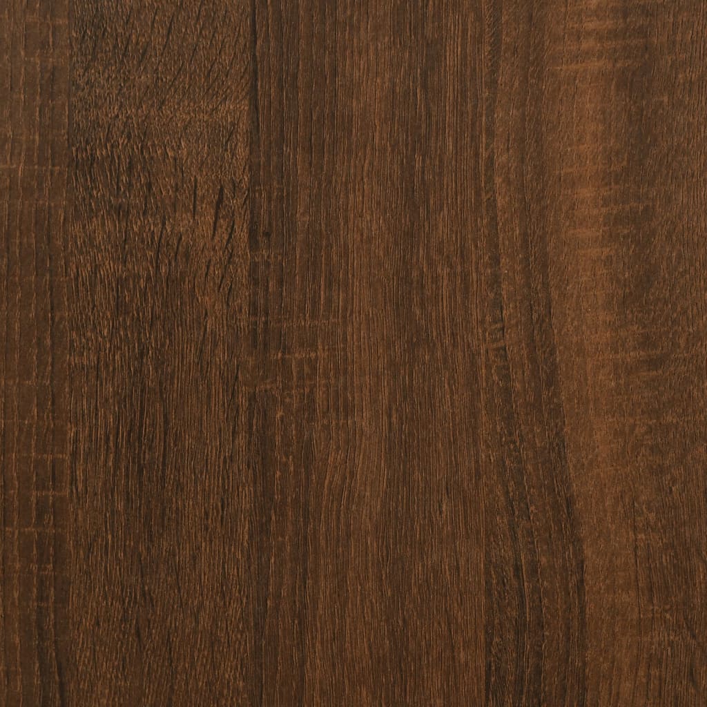 vidaXL Kelluva yöpöytä ruskea tammi 40x31x27 cm tekninen puu
