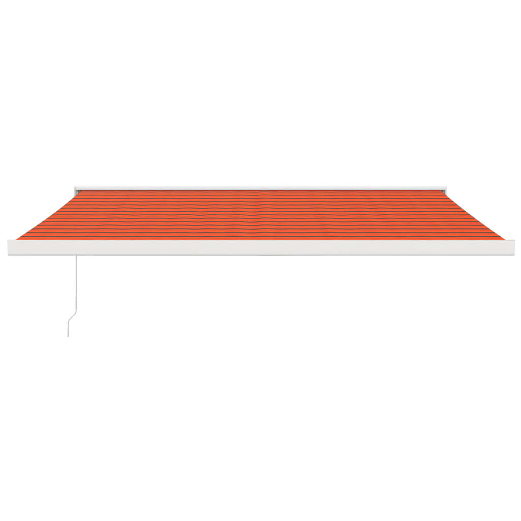 vidaXL Sisäänkelattava markiisi oranssiruskea 4,5x3 m kangas/alumiini