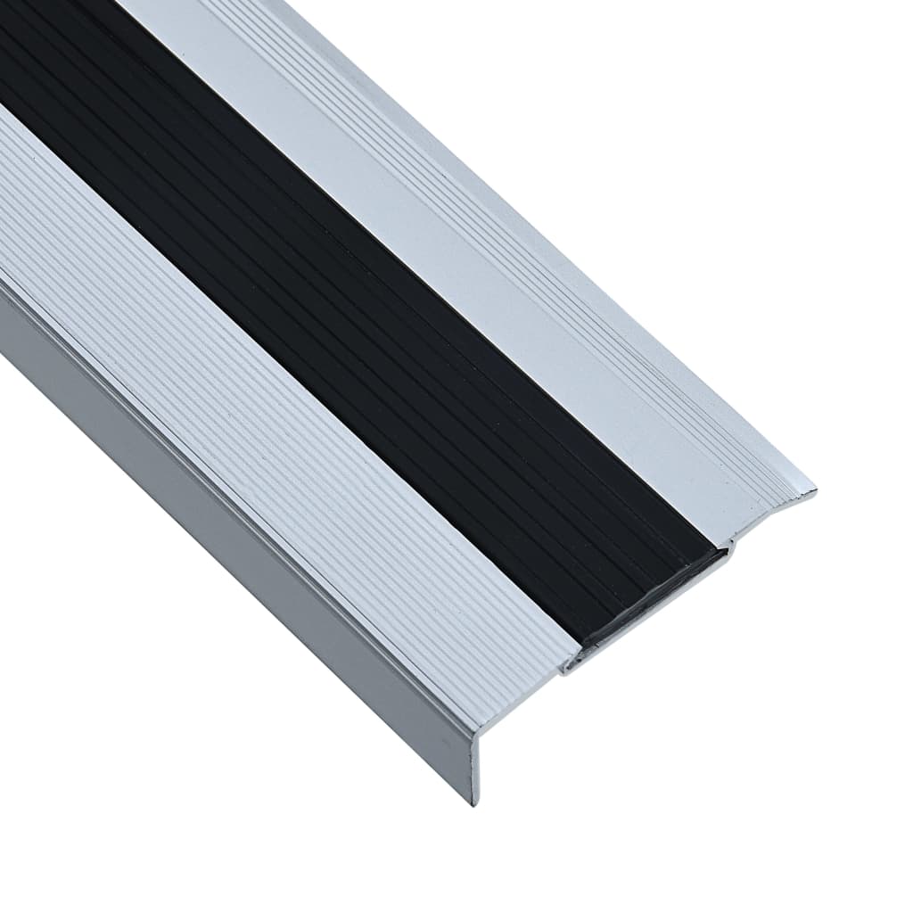 vidaXL L-muotoiset portaikon suojukset 15 kpl alumiini 134 cm hopea