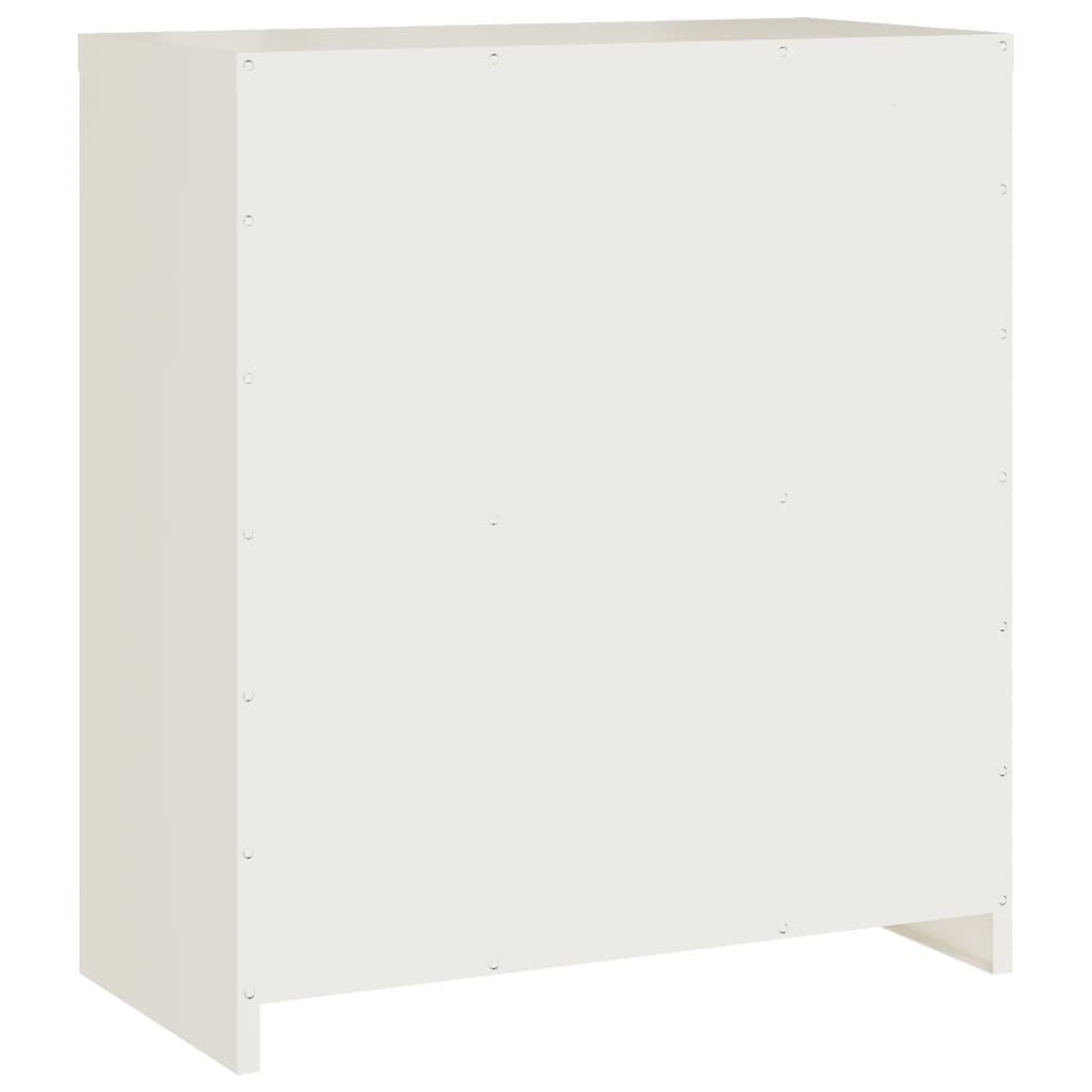 vidaXL Arkistokaappi valkoinen 79x40x90 cm teräs