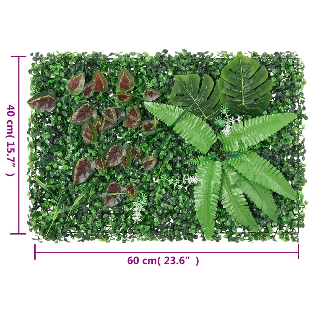  vidaXL Keinotekoinen kasviaita 6 kpl vihreä 40x60 cm