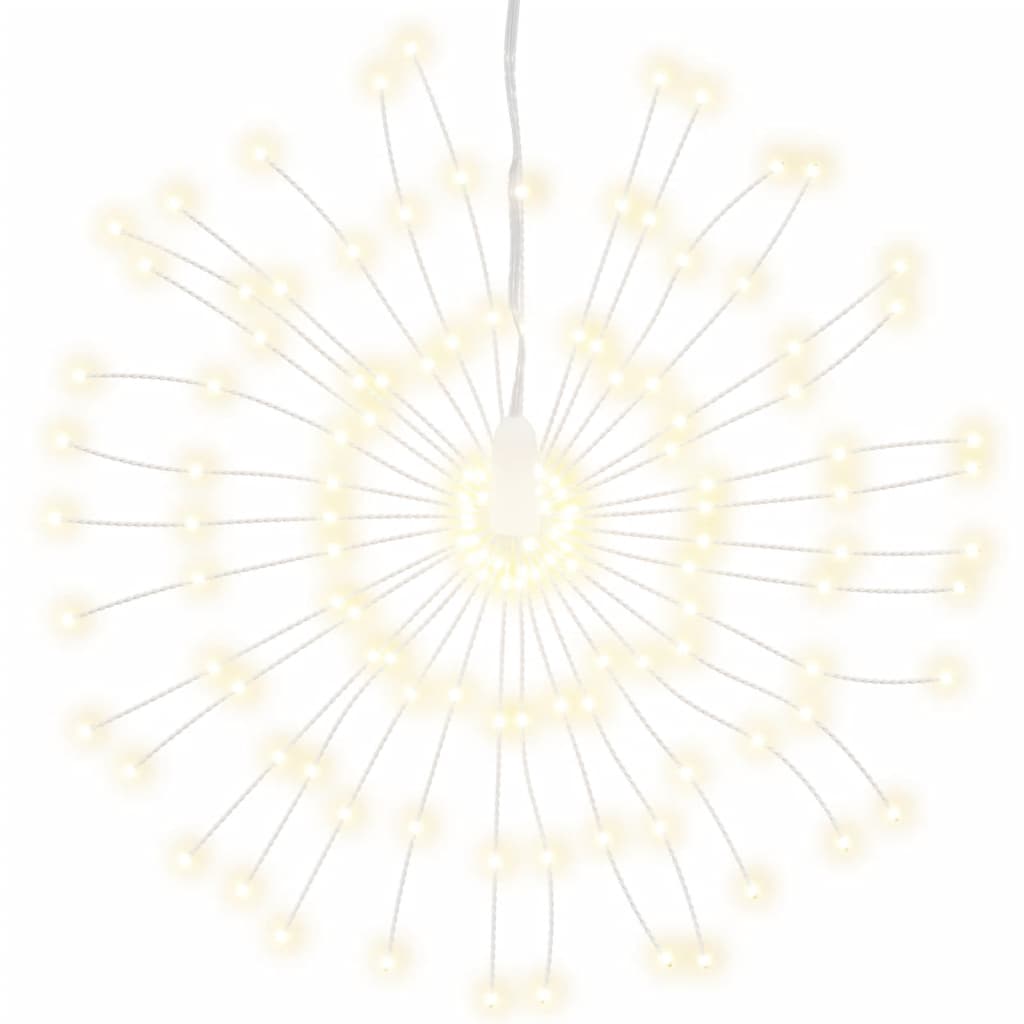 vidaXL Joulun ilotulitusulkovalo lämmin valkoinen 20 cm 140 LED-valoa