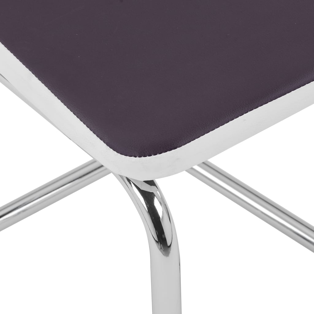 vidaXL Takajalattomat ruokapöydän tuolit 2 kpl ruskea keinonahka