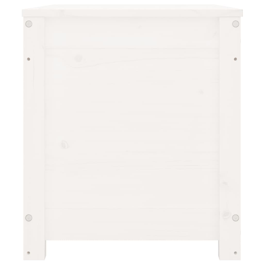 vidaXL Säilytyslaatikko valkoinen 80x40x45,5 cm täysi mänty