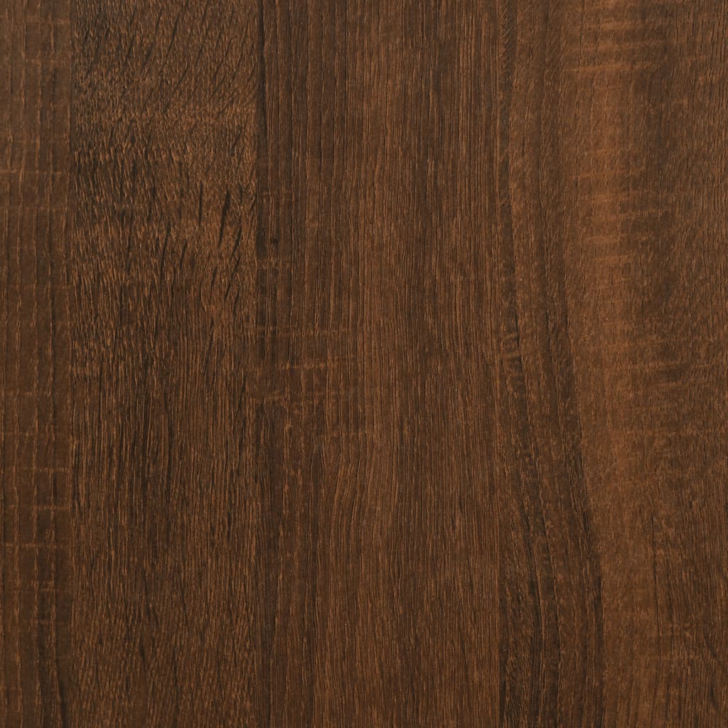 vidaXL Sivukaappi laatikolla ruskea tammi 40x50x75 cm tekninen puu