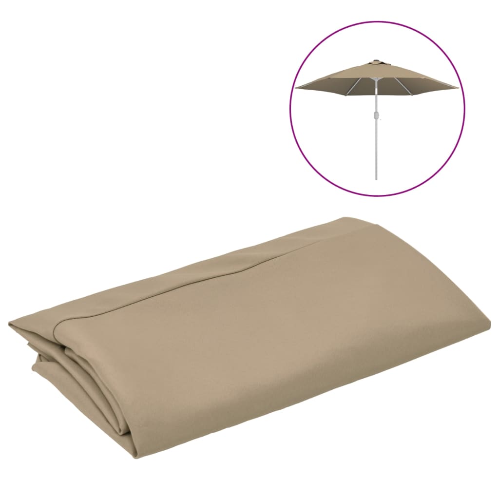 vidaXL Aurinkovarjon vaihtokangas harmaanruskea 300 cm